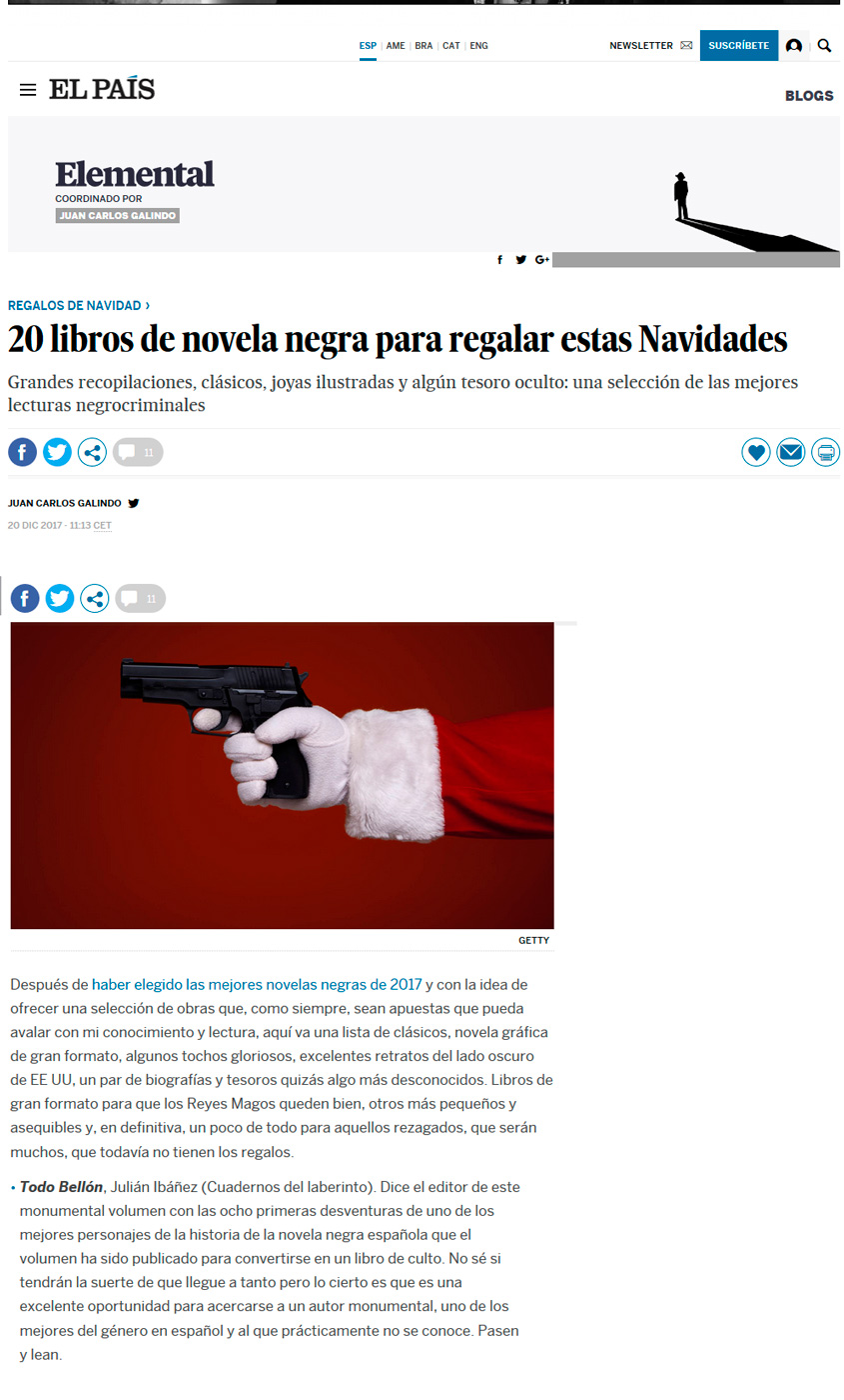 TODO BELLÓN, de Julián Ibáñez, en El País