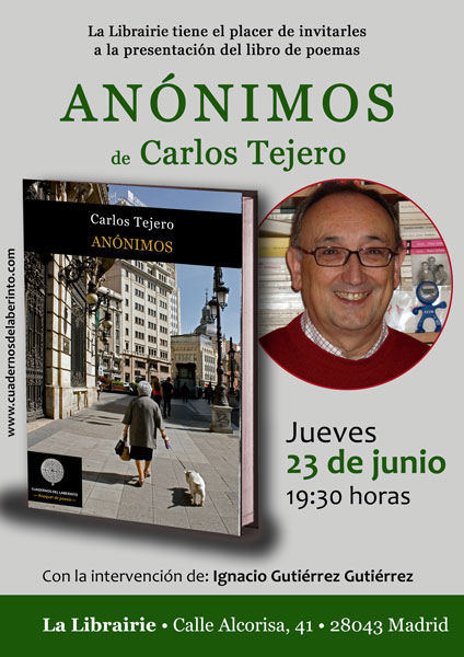 ANÓNIMOS, de Carlos Tejero