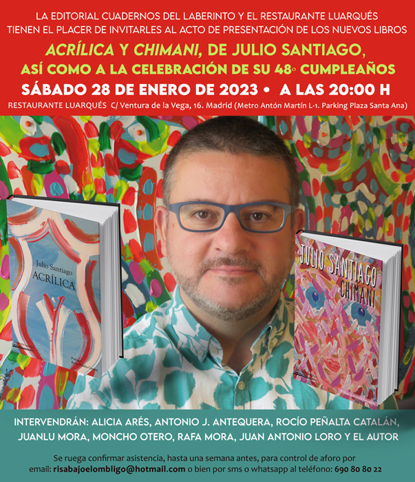 ACRÍLICA y CHIMANI, de JULIO SANTIAGO
