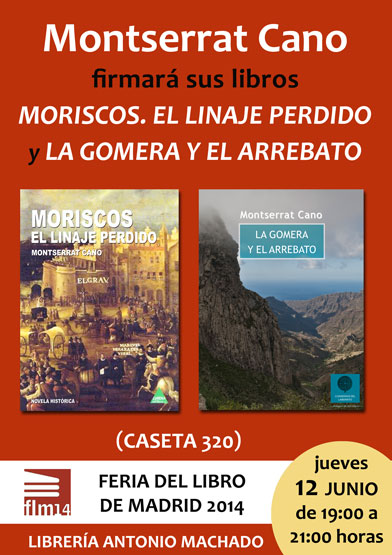 Montserrat Cano en la Feria del Libro de Madrid 2014