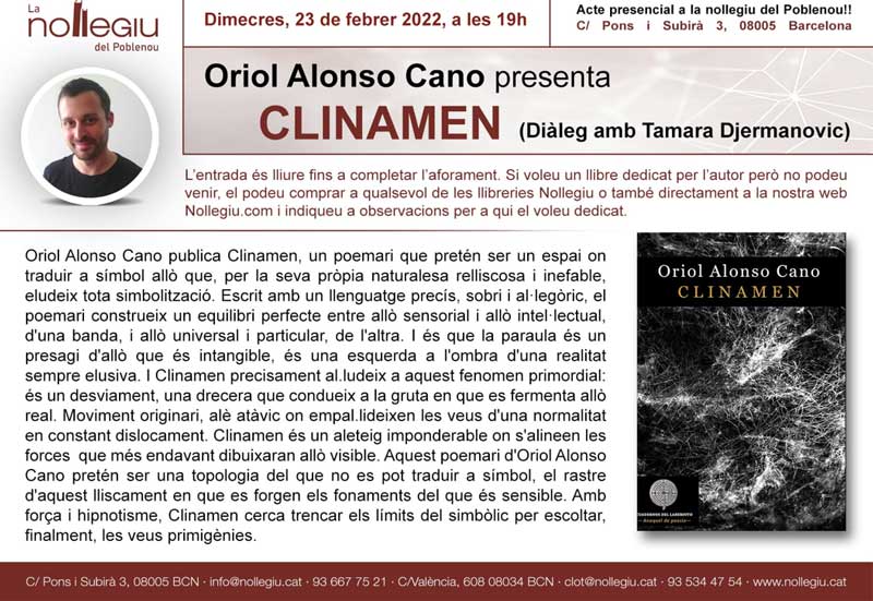 ORIOL ALONSO CANO. CLINAMEN