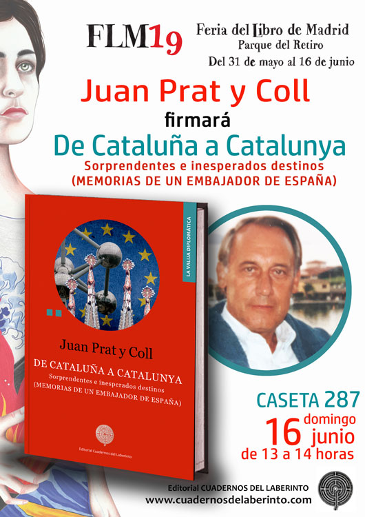 Feria del Libro de Madrid 2019: Juan Prat y Coll. DE CATALUÑA A CATALUNYA