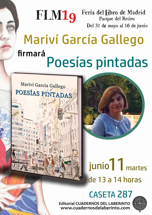 Mariví García Gallego firmará Poesías pintadas