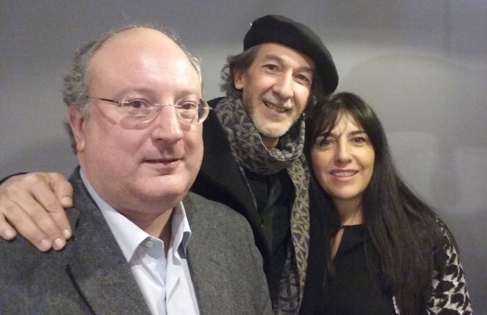 Jaime Alejandre junto a Enrique Cabero Morán y Alicia Arés